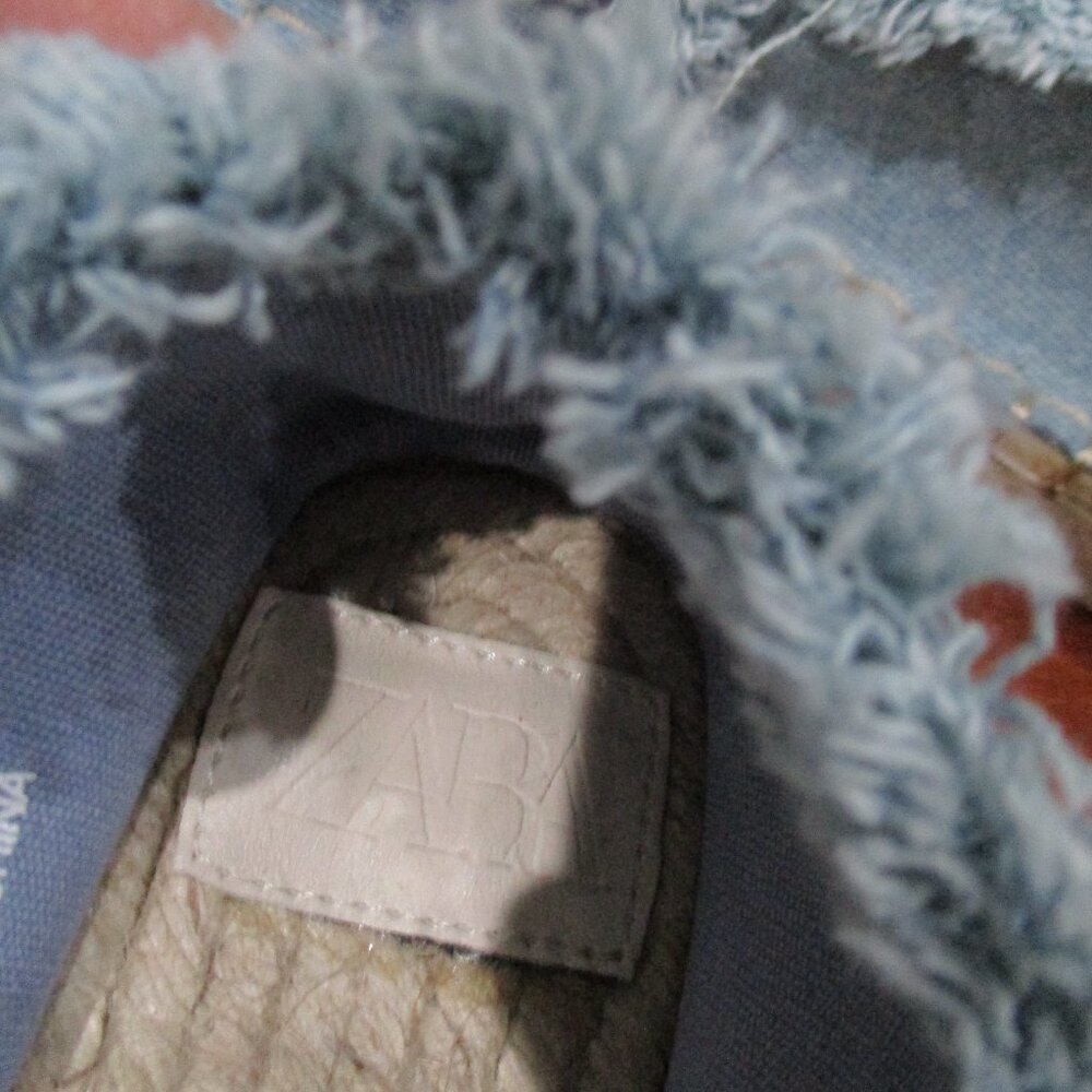 Zara Denim Espadrille Flats - Picture 6 of 9